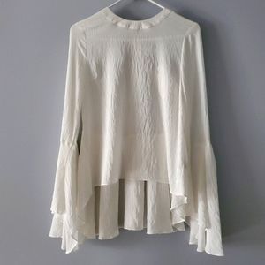 Endless Rose Long Sleeve Hi-low Flowy Top Size S
